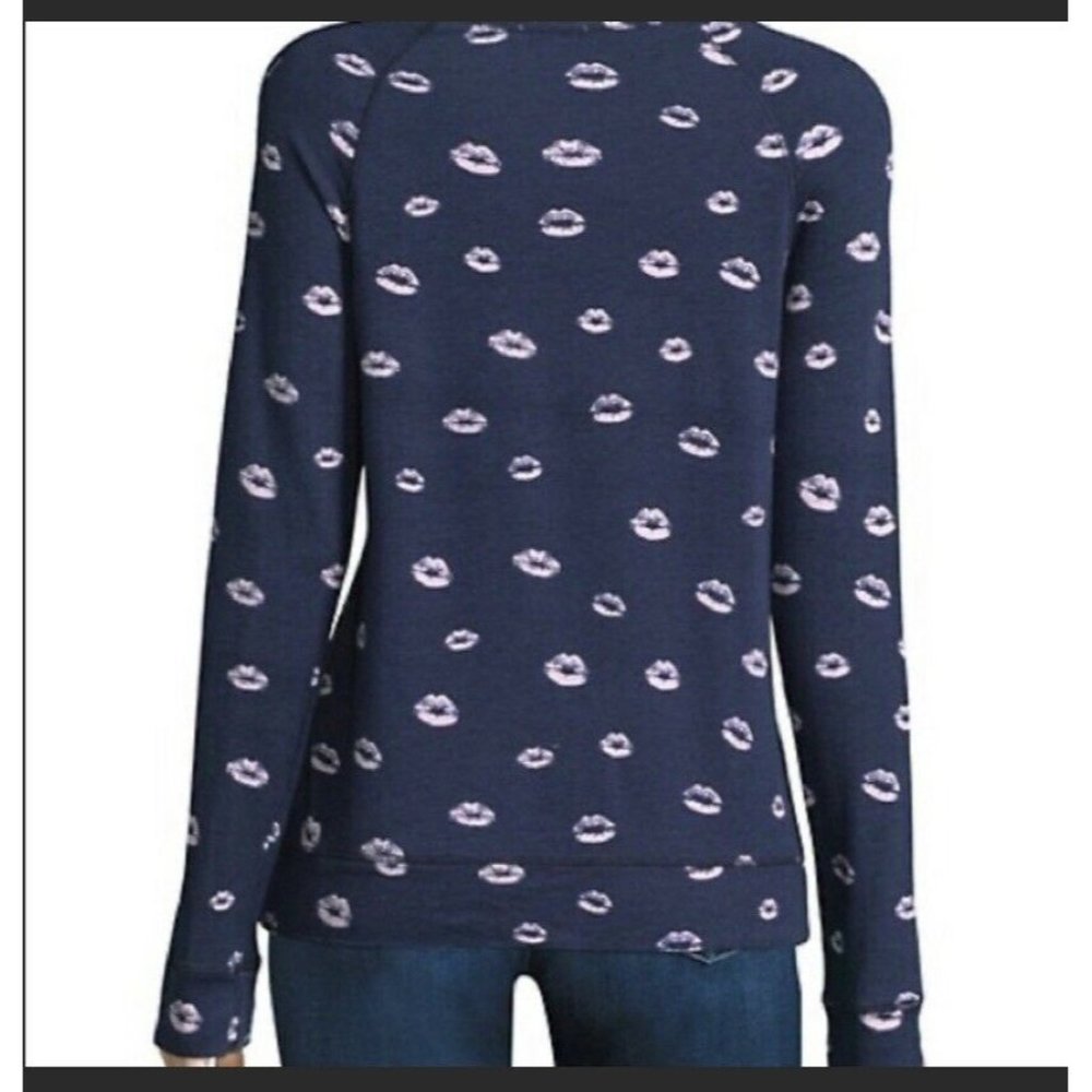 Joie Annora Lip Print Sweatshirt Sz XXS NWT - Picture 2 of 7